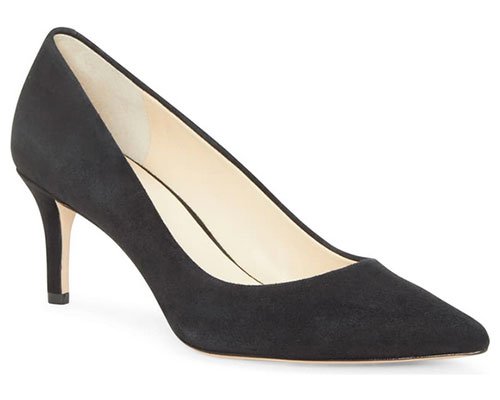 black sued piut toe pump halsotn sage teal look for less