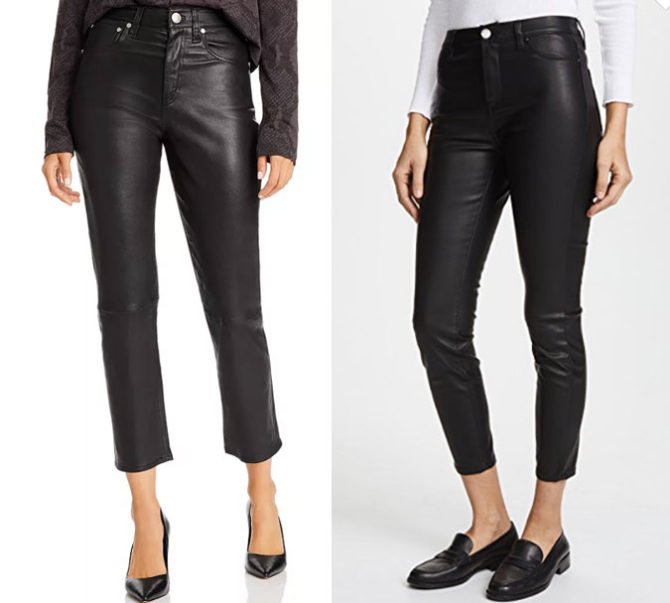 black cropped leather jeans fountainof30