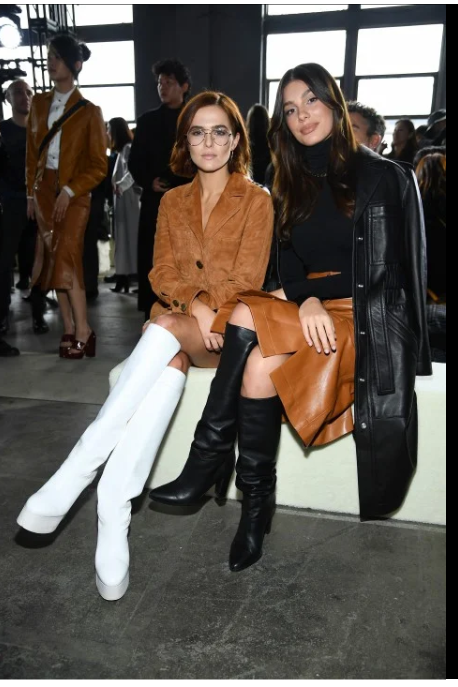 celebs at NYFW Zoey Deutch and Camila Morrone at Coach 1941