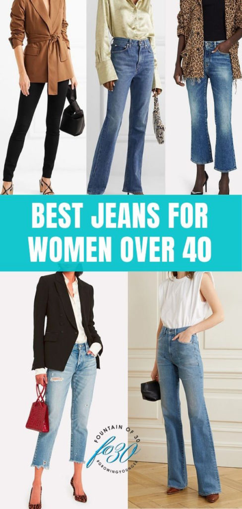 The Best Jeans For Women Over 40 and How To Wear Them - fountainof30.com