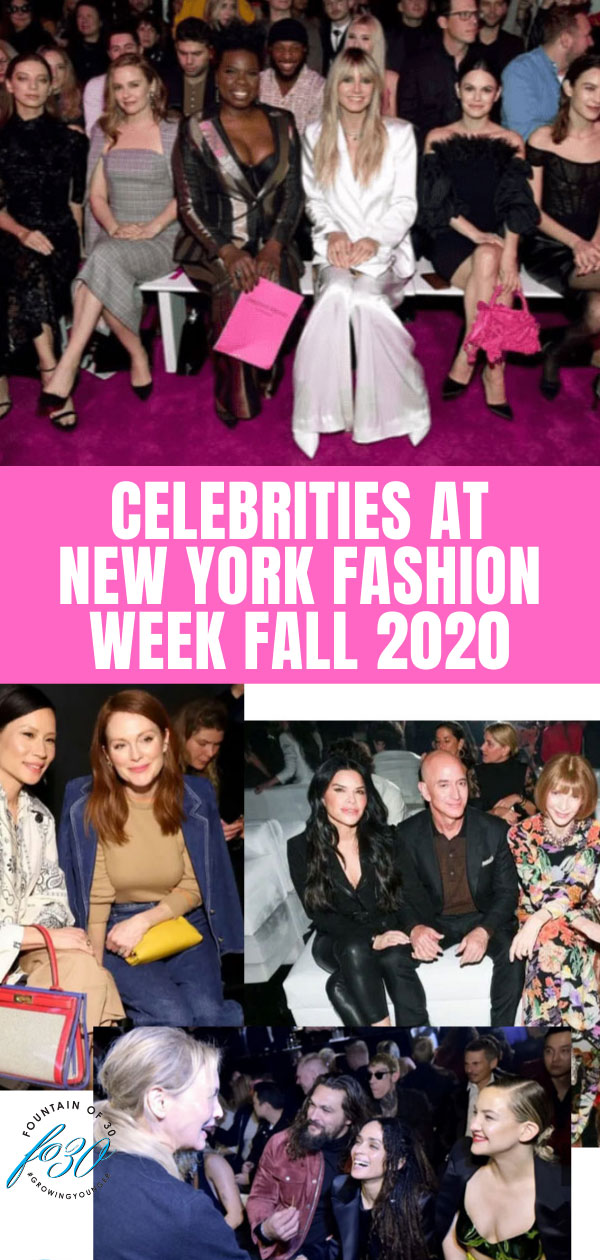 celebrities at new york fashion week fall 2020