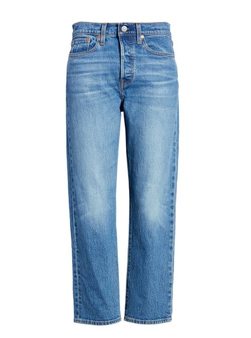 casual airport look for less high waist straight leg jeans levis fountainof30
