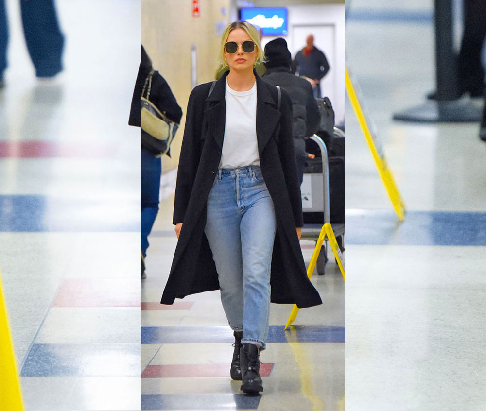 menor Arquitectura casamentero How To Get This Margot Robbie Casual Airport Look For Less -  fountainof30.com