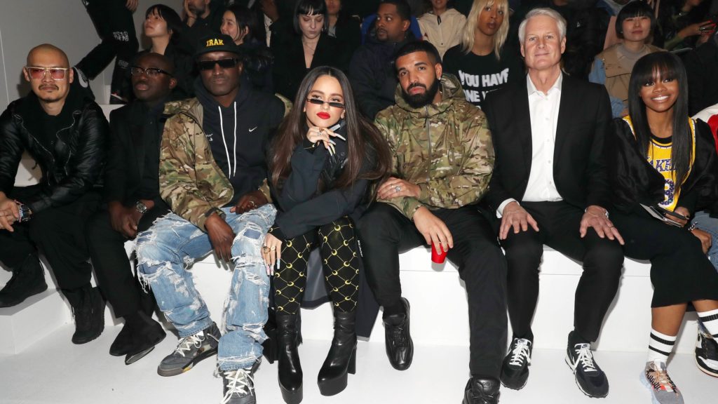 front row celebrities Nike NYFW fall 2020 