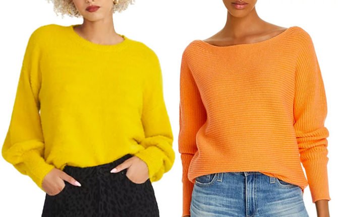 resort 2020 trends turmeric yellow and orange sweaters fountainof30