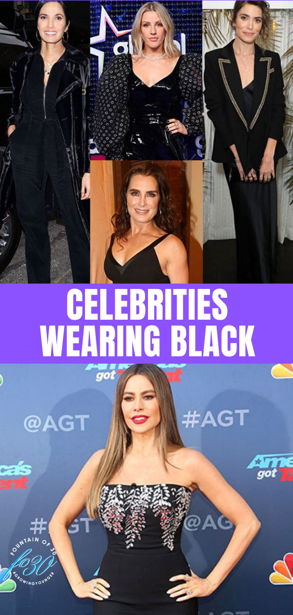 how the celebrities wear black fountainof30