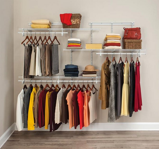 How To Organize Your Closet In A Snap, Brooke Stackable Closet Shelves