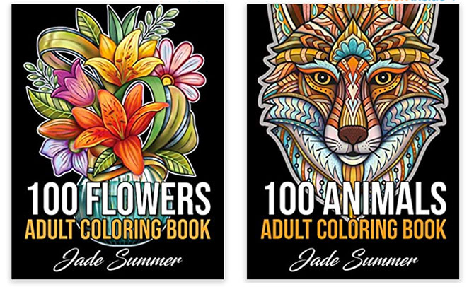 Relaxing Activities adult coloring books by jade summer fountainof30