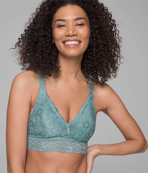 Self Care Wardrobe Soma Bralette Lace Plunge Racerback