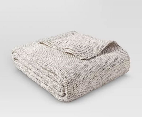 Sweater Knit Bed Blanket Throw fountainof30