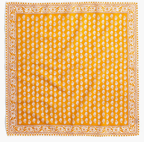 how to look your best for zoom Madewell Bandana yellow gold