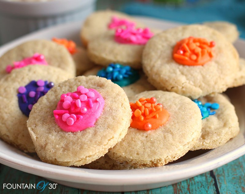 White Chocolate Thumbprint Cookies