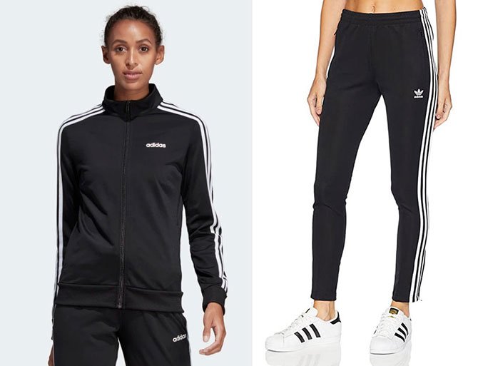 black and white stripes adidas track jacket and pants fountainof30