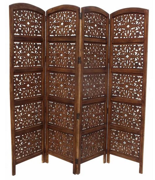 4 Panel Room Divider home office desk carved wood room divider fountainof30