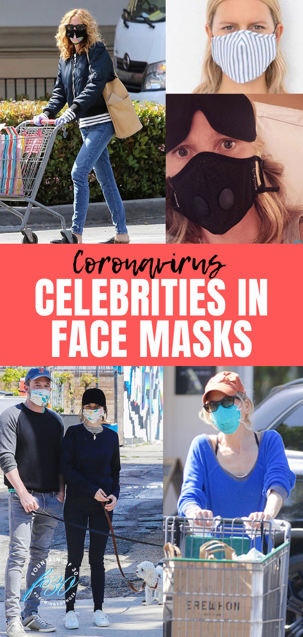celebrities in face masks fountainof30