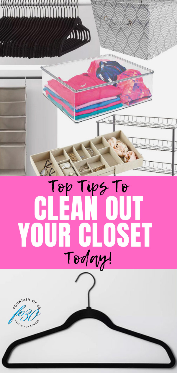 tips to clean your closet fountainof30