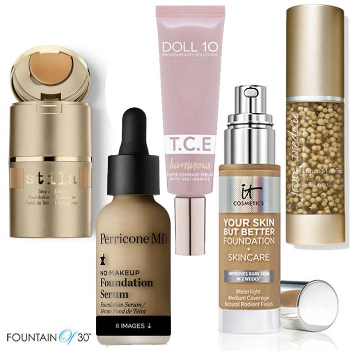 best 5 antiaging foundations fountainof30