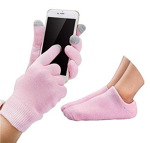 Overnight Beauty Touch Screen Moisturizing Gloves