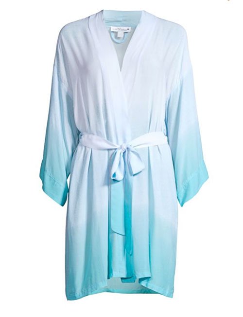 Blue Ombre Wrap Robe