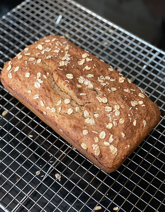 bread cooling on rack fountainof30