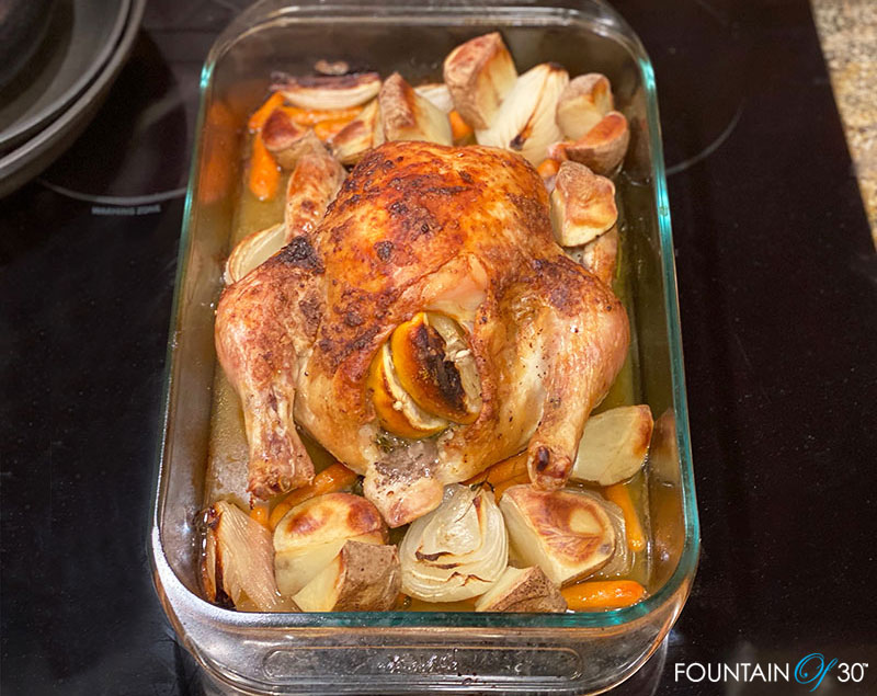 easy roast chicken fountainof30