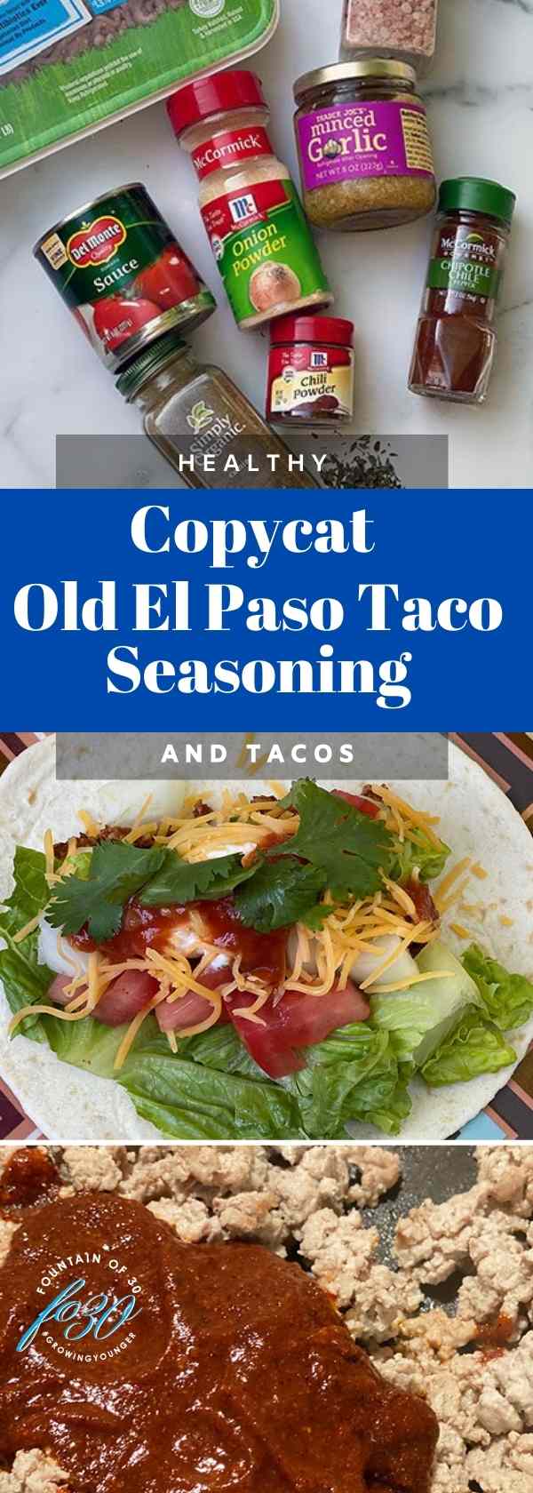 copycat old el paso taco seasoning mix fountainof30