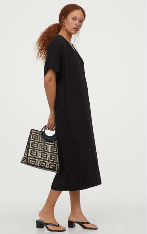 Caftans and Tunics For Women Over 40 black H&M