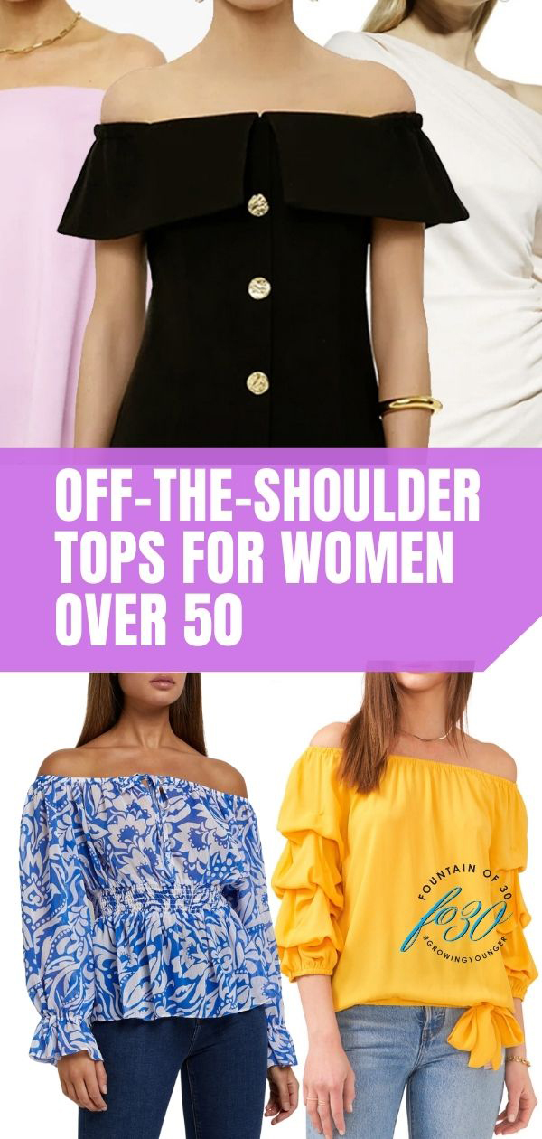 How To Wear The Off-The-Shoulder Top Trend Over 50 - fountainof30.com