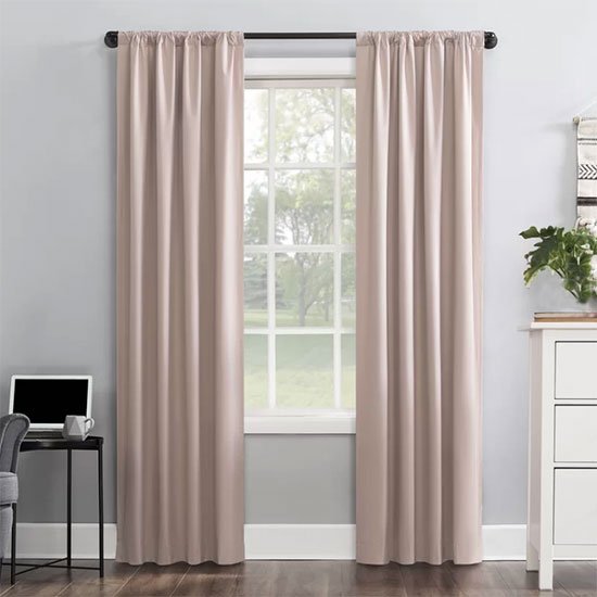 Solid Max Blackout Curtains Panel fountainof30
