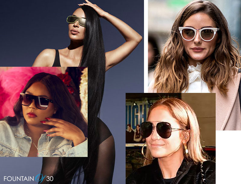 Best Celebrity Sunglasses Kim Kardashian West Jennifer Lopez Olivia Palermo Lizzo