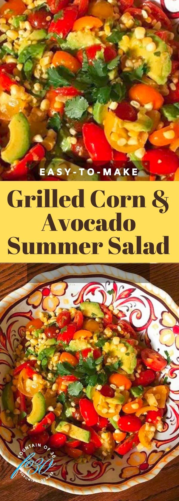 Fresh (and So Delicious) Grilled Corn & Avocado Summer Salad ...