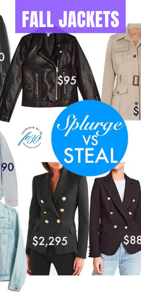 Splurge vs Steal: The Best Transitional Fall Jackets - fountainof30.com