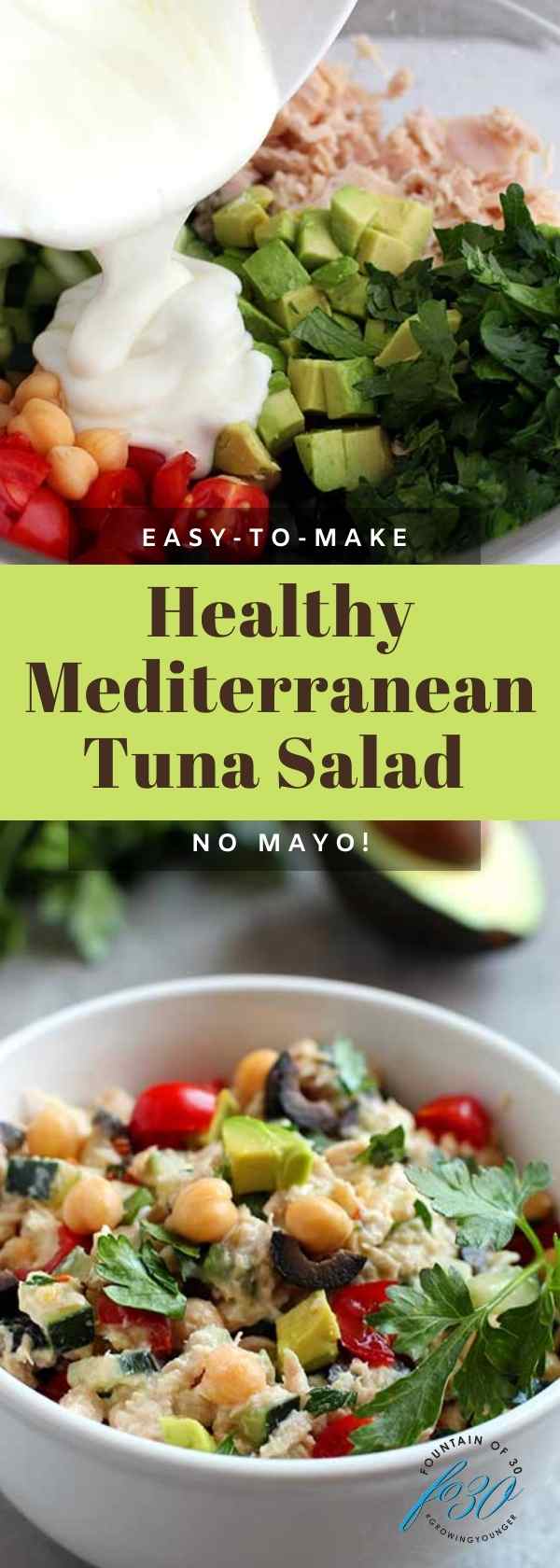 healthy mediterranean tuna salad fountainof30