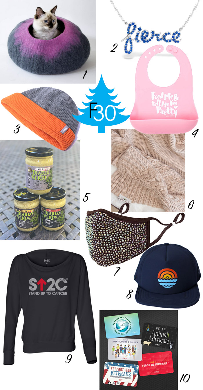 holiday gifts that give back to charity fountainof30