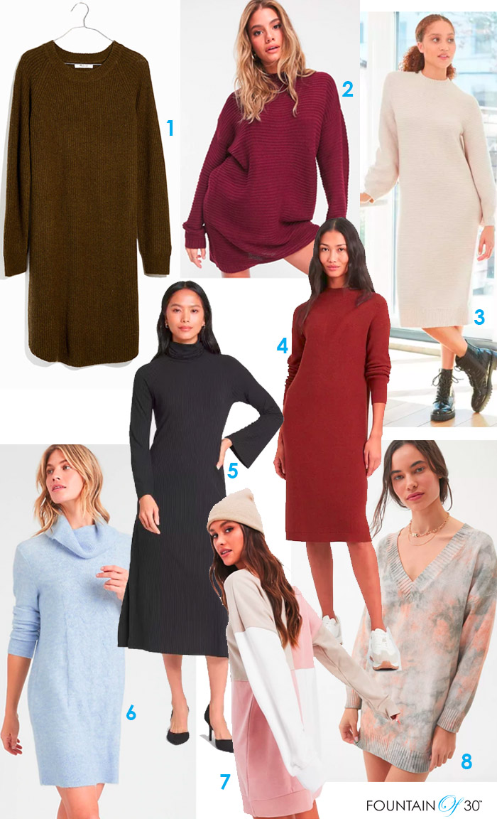 sweater dress styles fountainof30