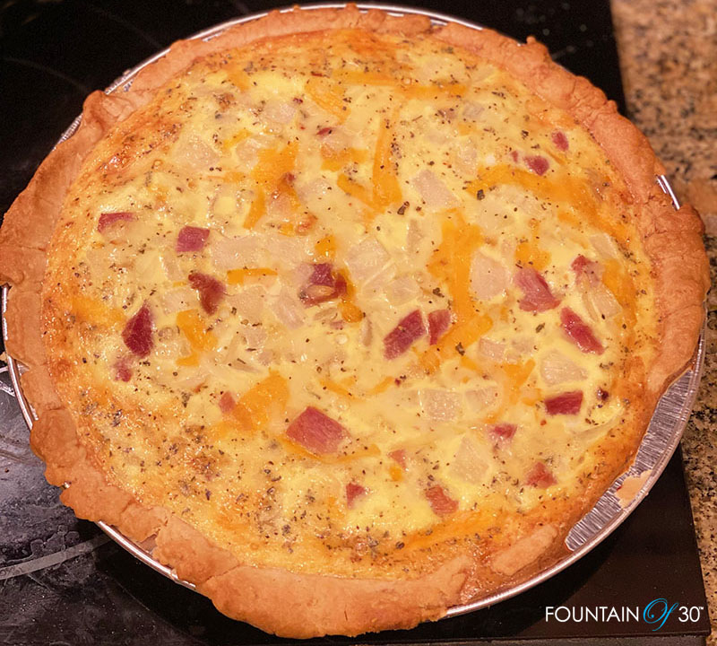 Ham & Cheese Quiche fountainof30