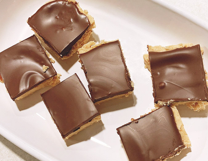 peanut butter chocolate squares fountainof30