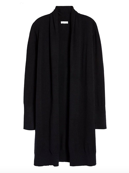 flattering black cardigan fouintainof30