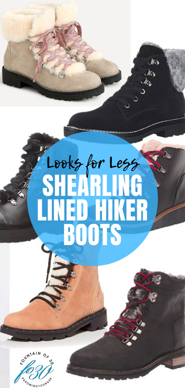 shearling lined hiker boots for less fountainof30