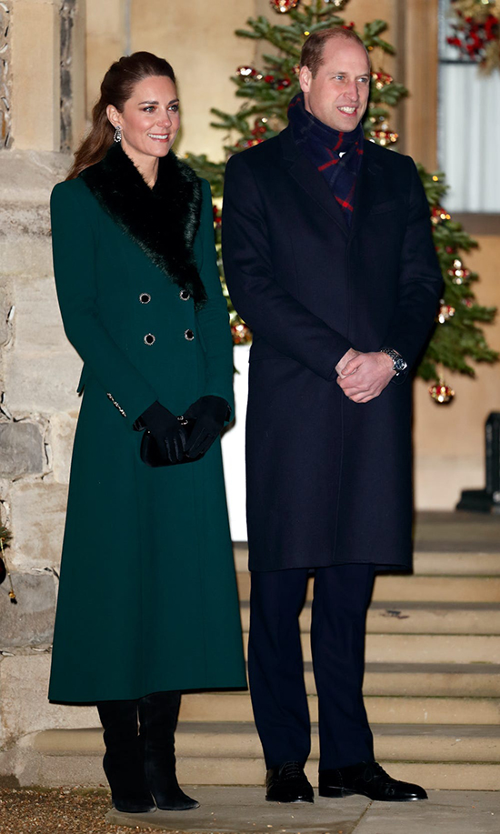 kate middleton green db coat Alexander McQueen