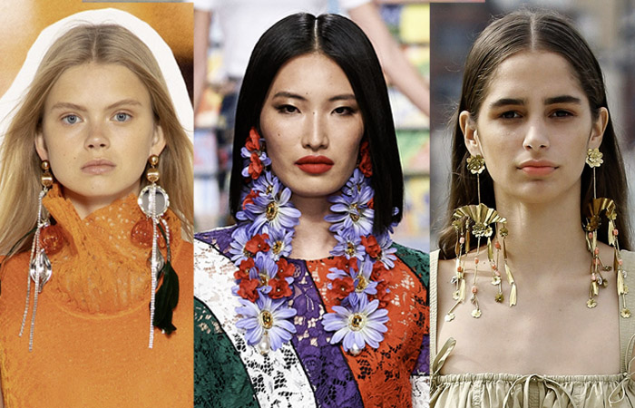 spring 2021 trends shoulder length earrings