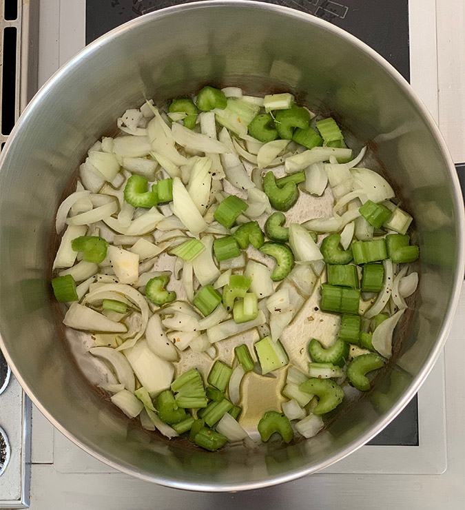 hearty chickpea soup recipe saute onion and celery fountainof30