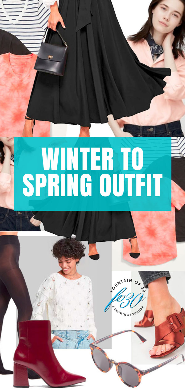 winter to spring outfit fountainof30