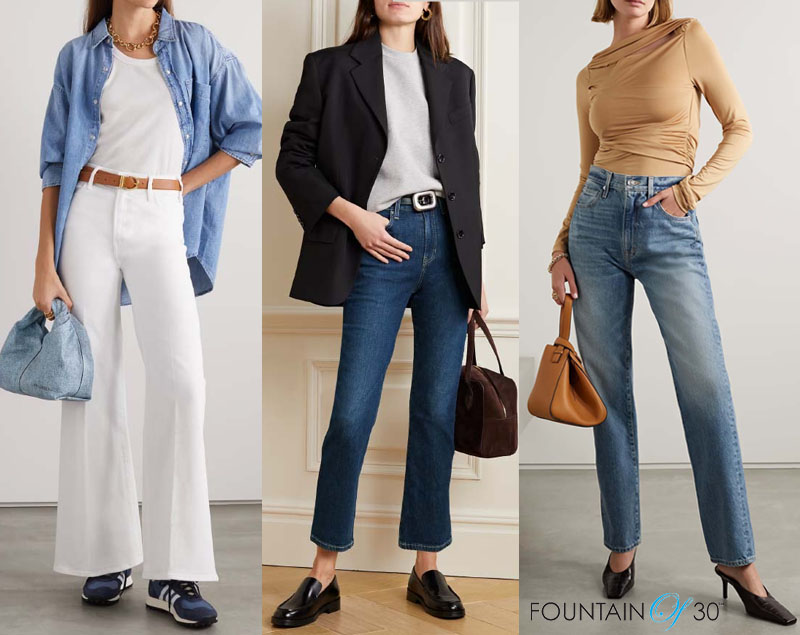 The Best Jeans For Women Over 50 and How To Wear Them - fountainof30.com