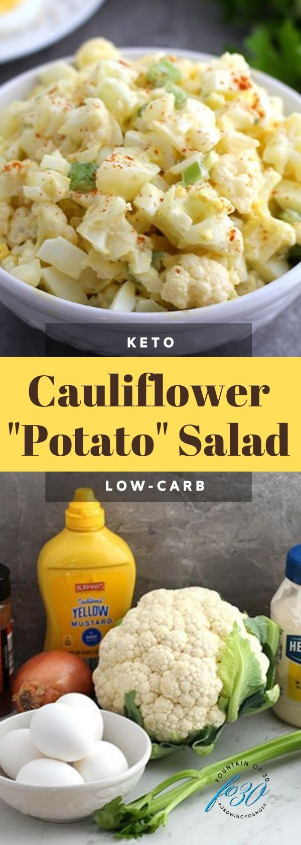 cauliflower potato salad fountainof30