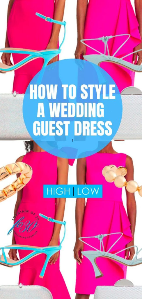 How To Style A Bright Pink Wedding Guest Dress High and Low ...
