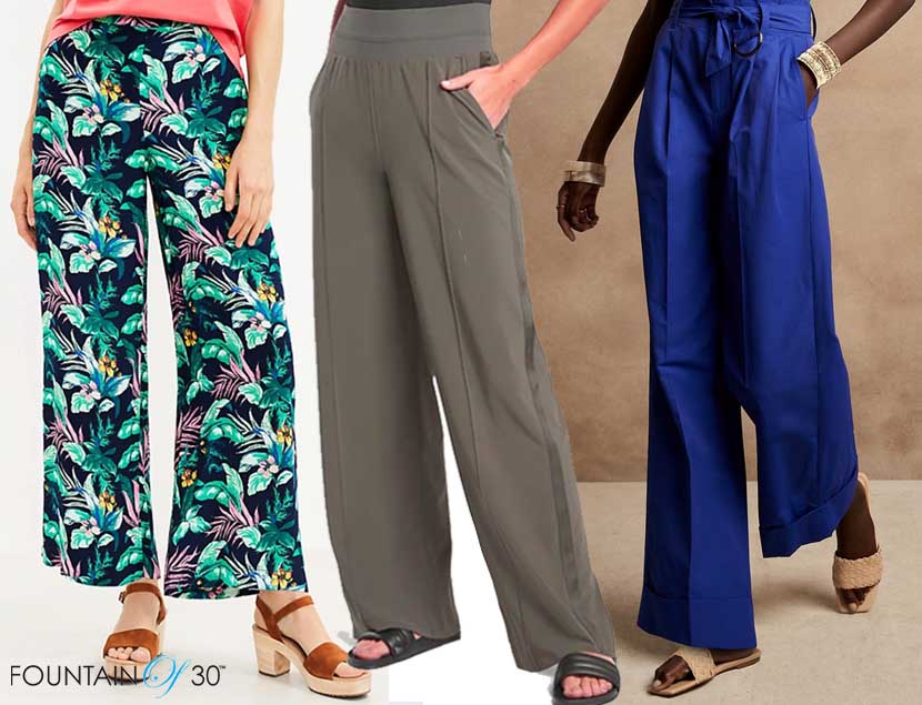 Farmerl 2019 Women High Waist Vintage Pants Wide Leg Loose Lace Long Trousers 