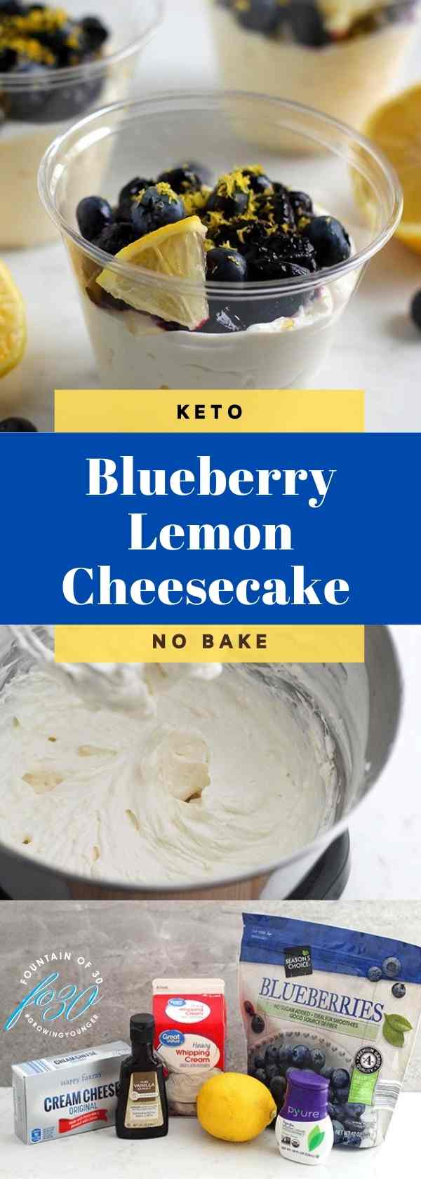 blueberry lemon cheesecake cups fountainof30