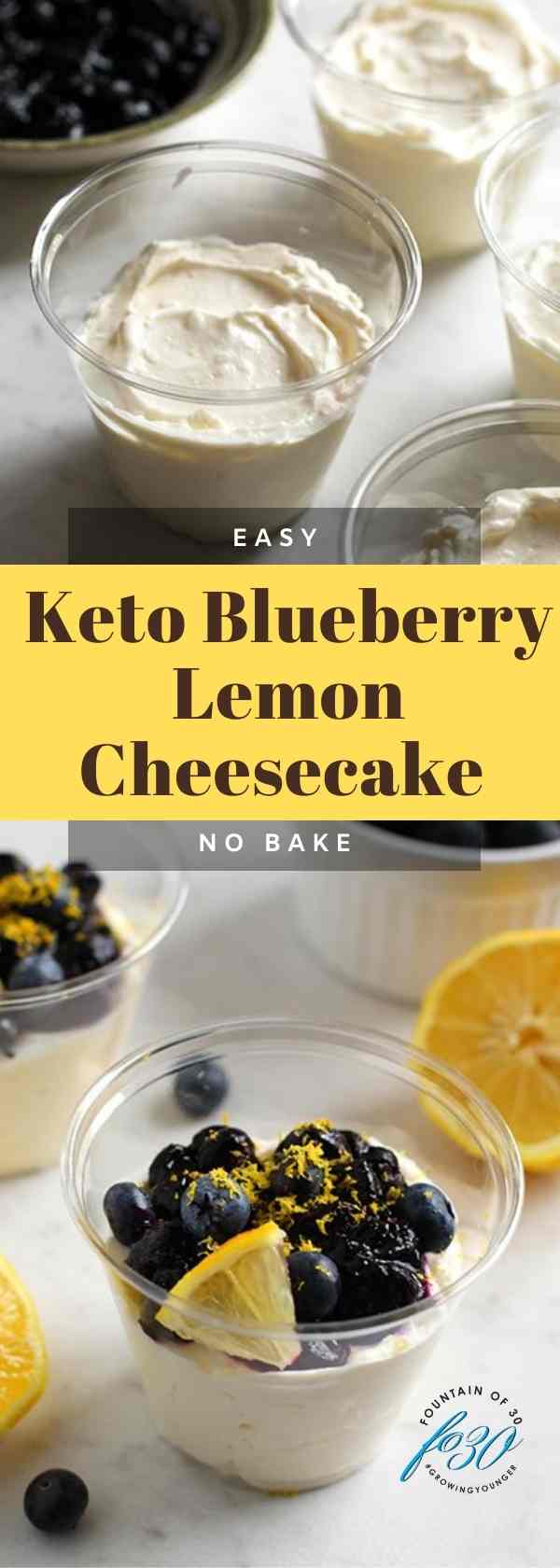 keto blueberry lemon cheesecake fountainof30