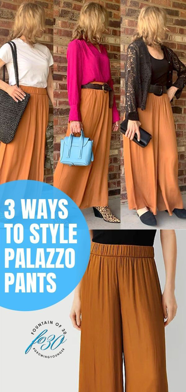 how to style palazzo pants fountainof30